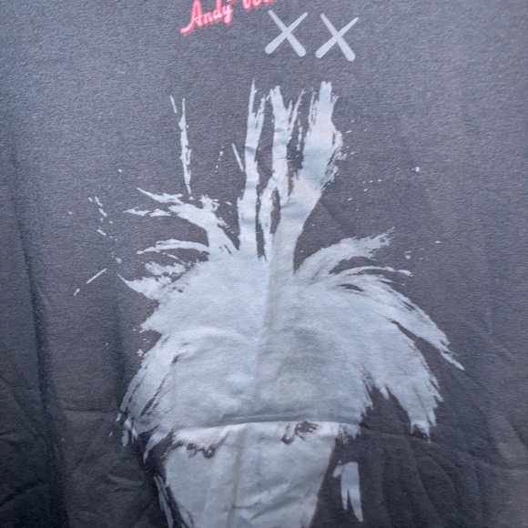 Preowned Uniqlo Kaws + Warhol Graphic Tee with Gray Accents - Picture 5 of 5